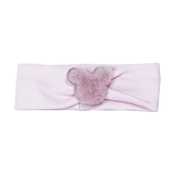 haarband pluche beertje zacht roze