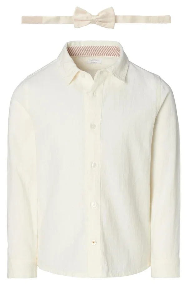 119. Noppies Boys LONGSLEEVE DULAC - BRIGHT WHITE maat 92