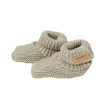 Little dutch Gebreide babyslofjes Olive