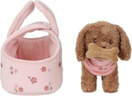 Knuffelhond Jackie in tas