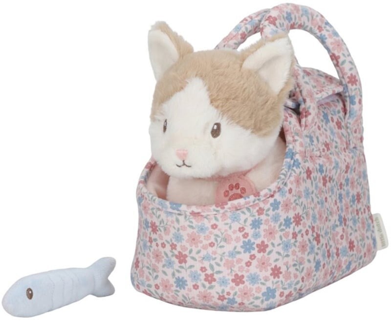 Knuffelkat Marley in tas