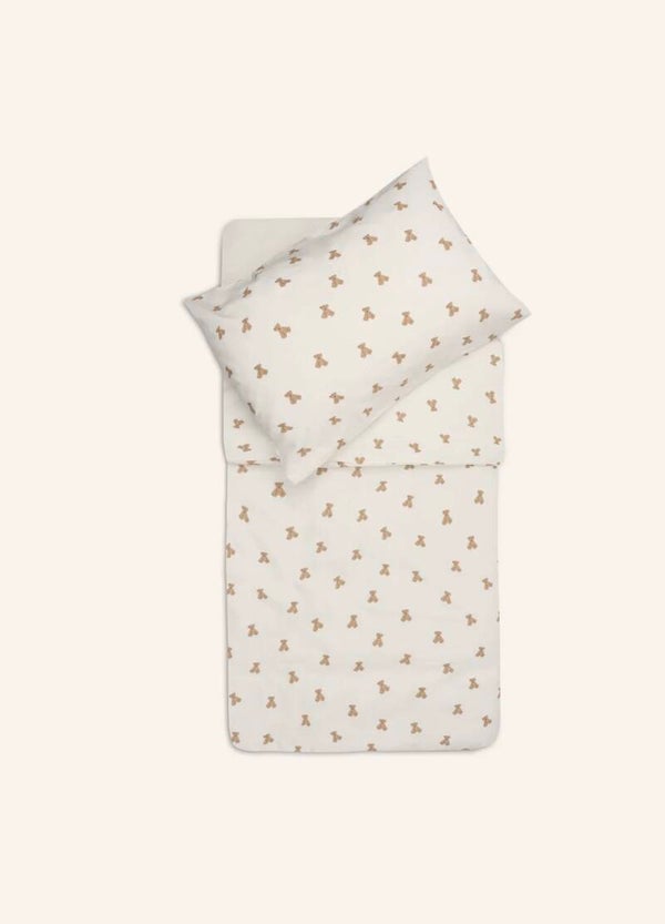 Jollein Dekbedovertrek met sloop - Mini Teddy Bear 100x140cm