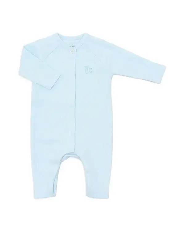 134.  Poetree Ollie babypakje 2x2 rib Baby Blue maat 56