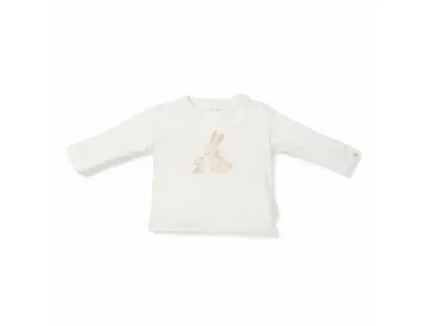 134. Little dutch Shirt lange mouw Baby Bunny White Maat 56