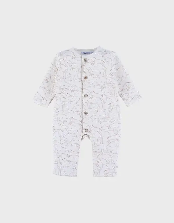 134. Noukie's Pyjama in Sweatoloudoux® met mammoetprint maat 62