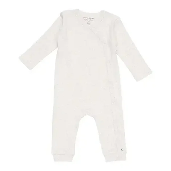 134. Little dutch Boxpakje met overslag Rib Sand Maat 62/68