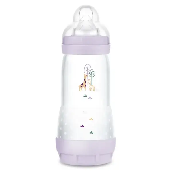 100. MAM Easy Start™ Anti-Colic 320ml Babyflesje, 4+ maanden, 1 stuk paars
