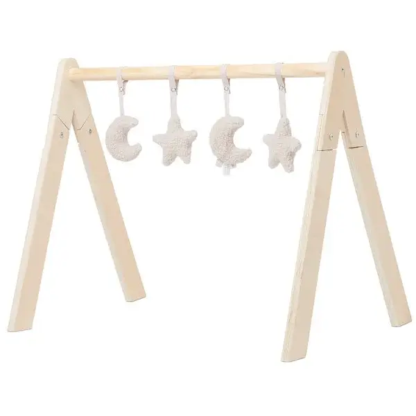 78.  Jollein babygym toys set nougat