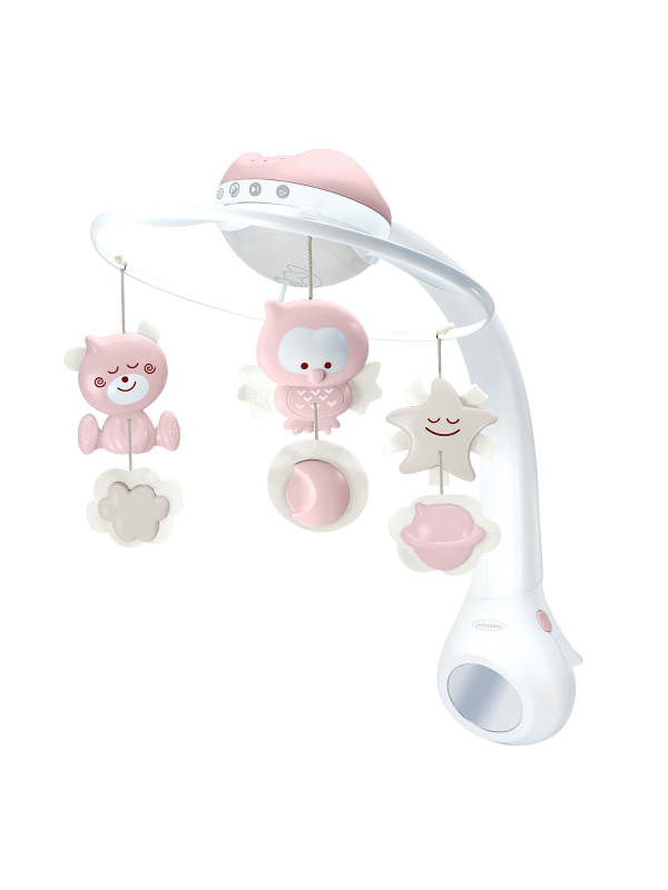 Infantino - WOM - Musical 3-in-1 Projector Mobile - Dusty Pink