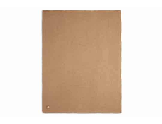 Jollein wiegdeken 75x100 basic knit biscuit/fleece