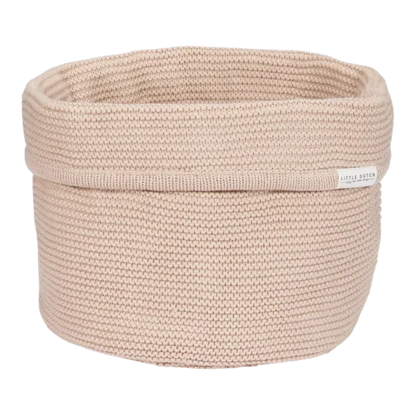 139. Little dutch Gebreid commodemandje rond Beige