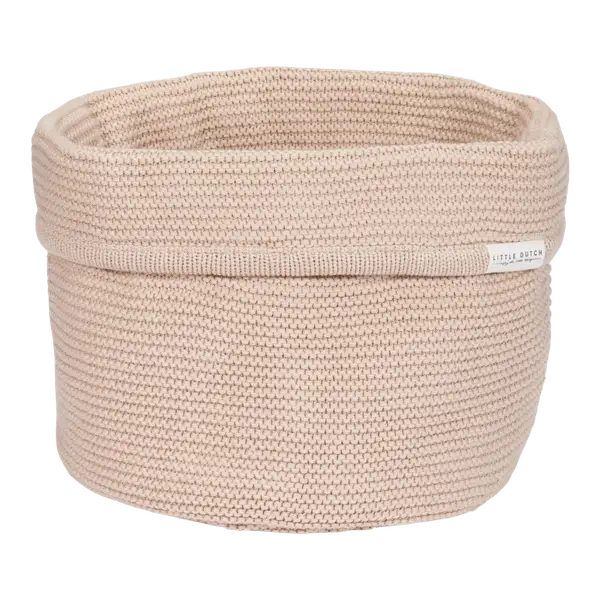 139. Little dutch Gebreid commodemandje rond Beige