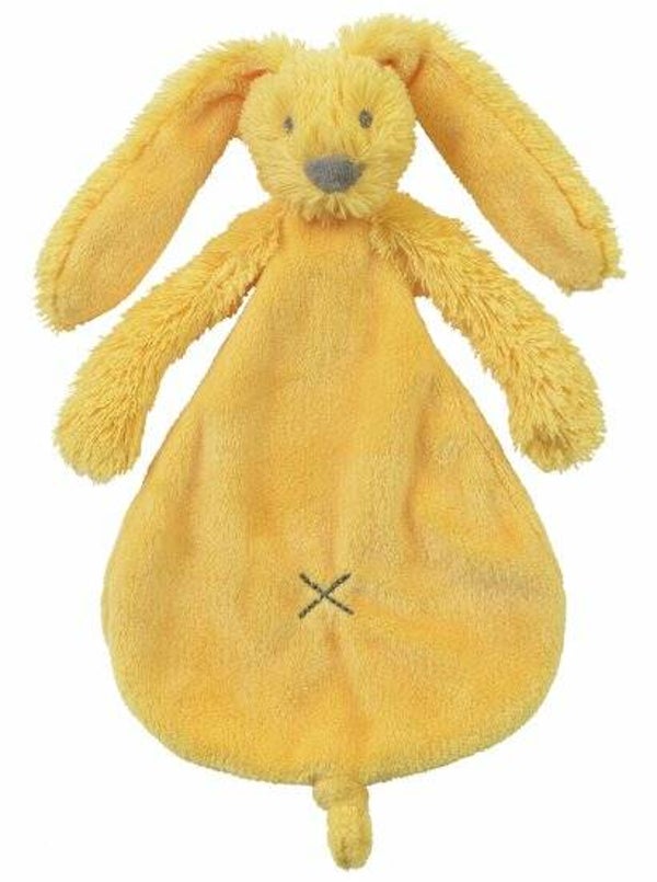 Yellow Rabbit Richie - knuffeldoekjes