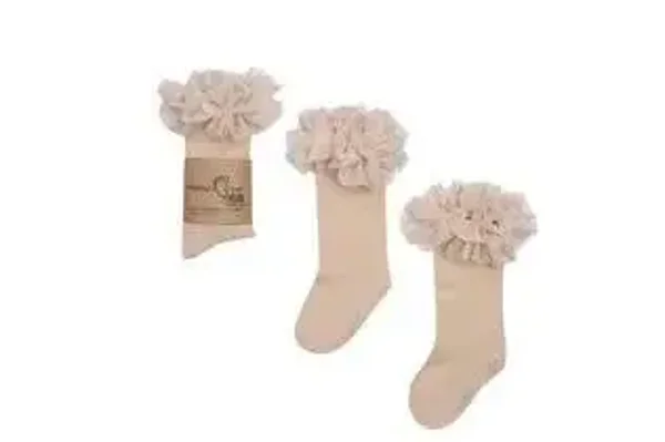 80. KNIEKOUSEN TUTU BEIGE MAAT 4-6