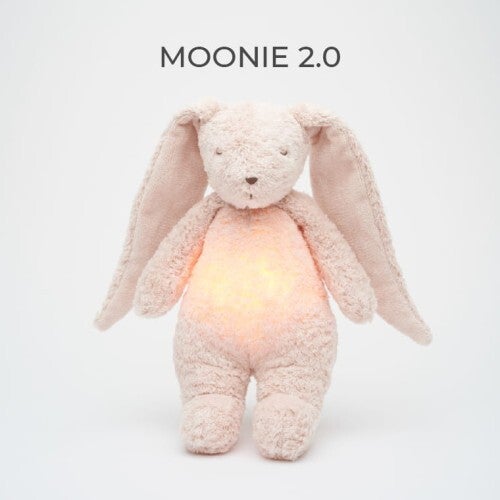 MOONIE 2.0 ROSE - ORGANIC HUMMING BUNNY WITH A LAMP