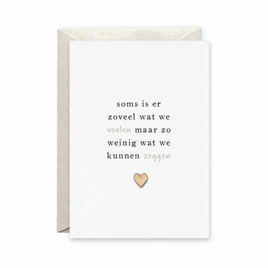 Kaart Weinig te zeggen
