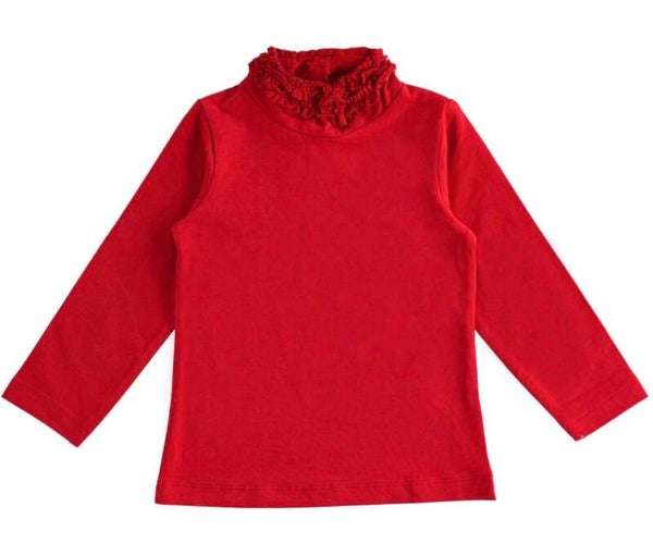 Longsleeve turtleneck rood