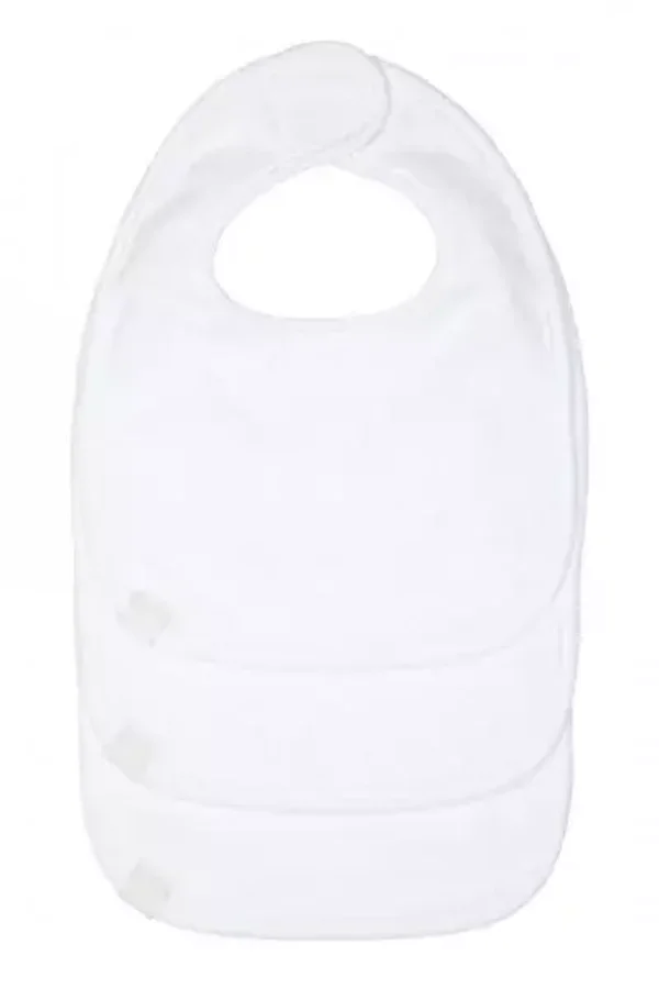 44. Lassig Slabbetje pasgeboren, wit 3st