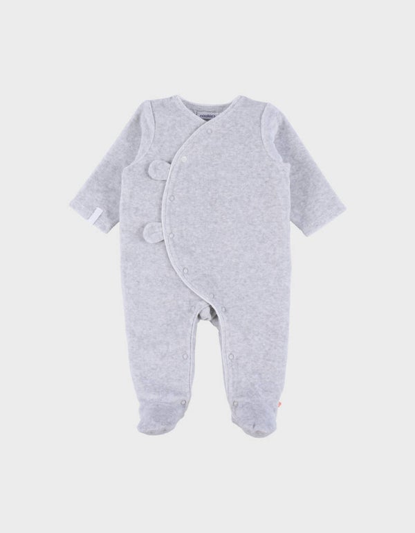Noukie's pyjama velours grijs