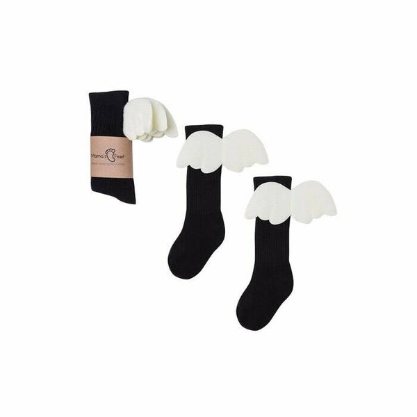 Kniekousen Angels Black Mt 4-6 jaar