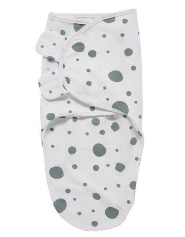 Swaddle Meyco Dots Stone Green  4-6 MAAND