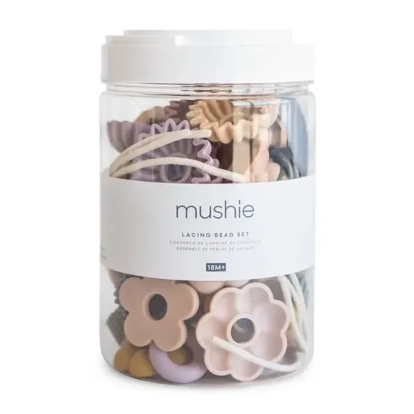 Mushie BEAD LACING TOY SET