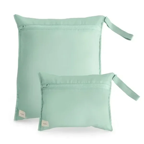 182. Mushie WATER RESISTANT WET BAGS Roman Green