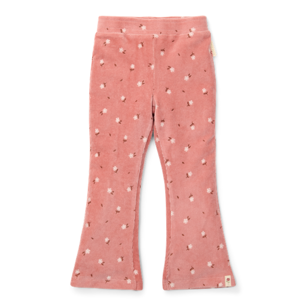 Little dutch Flared pants Warm  Rose Flowers