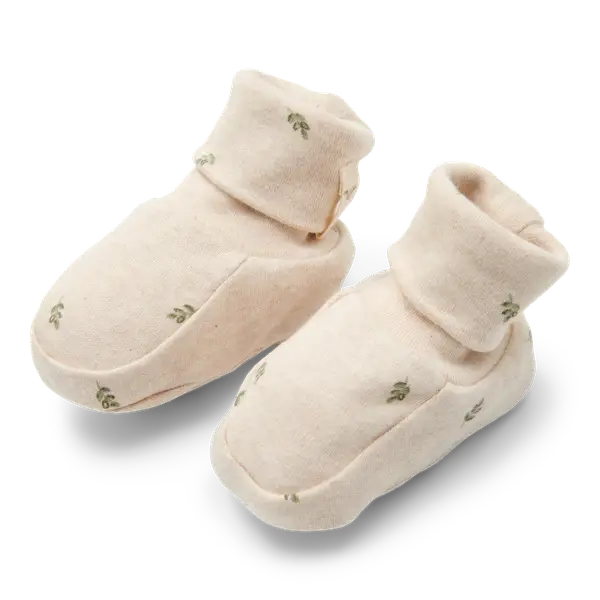 99. Little dutch Booties Green leaves maat 44/56