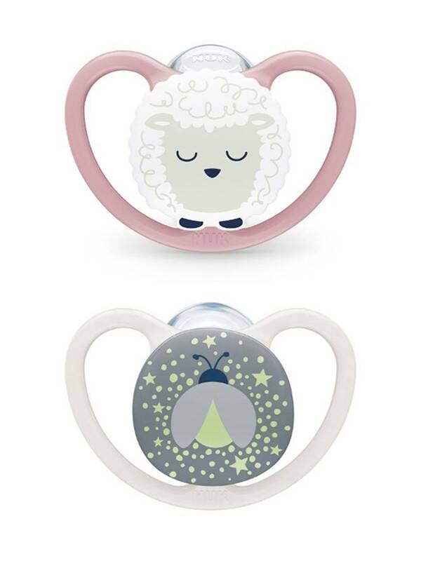 Nuk - Perfect Match Air Night - Pacifiers (2) - Sil - 18-36M - Sheep/FireFly