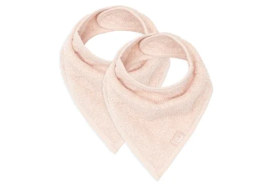 122. Jollein Slab Bandana - Pale Pink - 2 Stuks