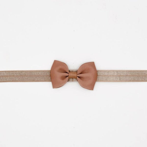 Klassiek haarbandje pecan