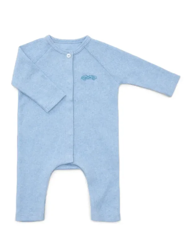Poetree Ollie Babypakje 2x2 rib Denim Blue