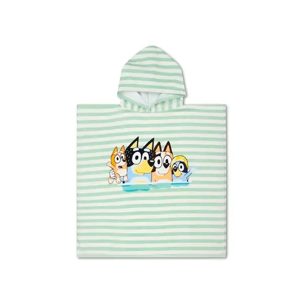 138. Swim Essentials Bluey | Blauw/Witte Strandponcho 65 x 65 cm