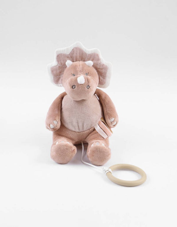 129. Noukies Mini muzikale knuffel Popsie uit Veloudoux®, blush/poederroze