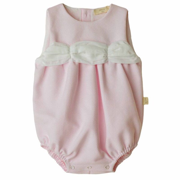 Baby Gi pink romper pique