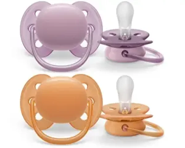 Avent Fopspeen +6M Ultra Soft Grijs/Oranje