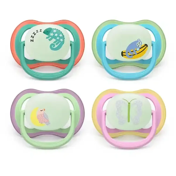 124. Avent Fopspeen +6m Air night mix 2stuks