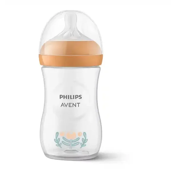 Avent Natural 3.0 Decofles 260 ml oranje