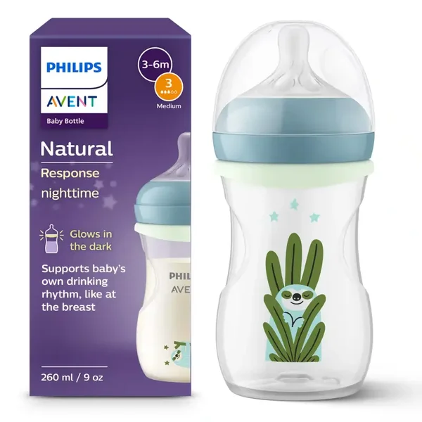Avent Natural 3.0 zuigfles 260 ml nighttime