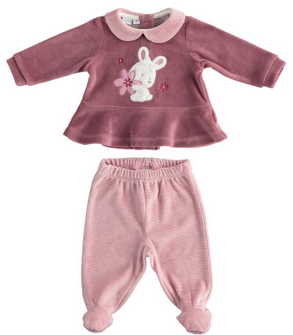 PYJAMA SET ROZE KONIJN