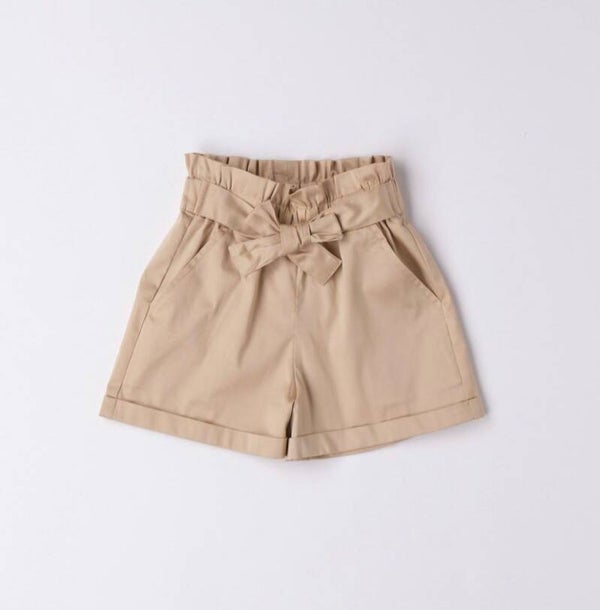 IDO bruine short met strik