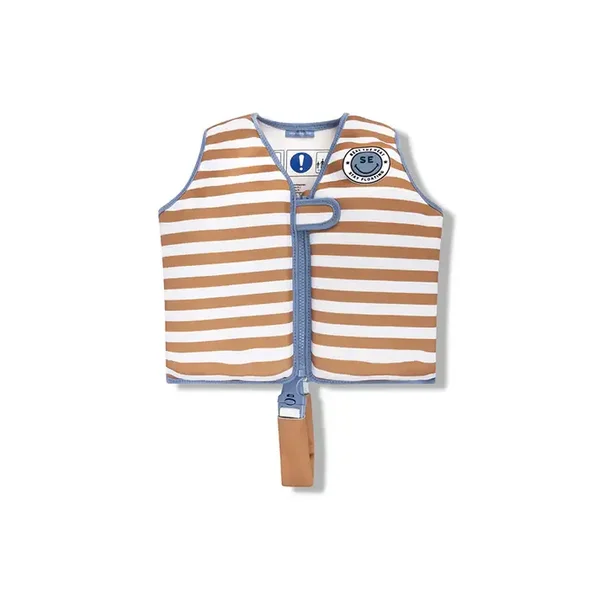 Swim Essentials Softlines | Bruin/Wit Gestreept Zwemvest 2-3 jaar