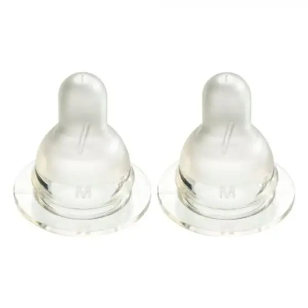 Difrax Flessenspeen Natural - 2 stuks medium