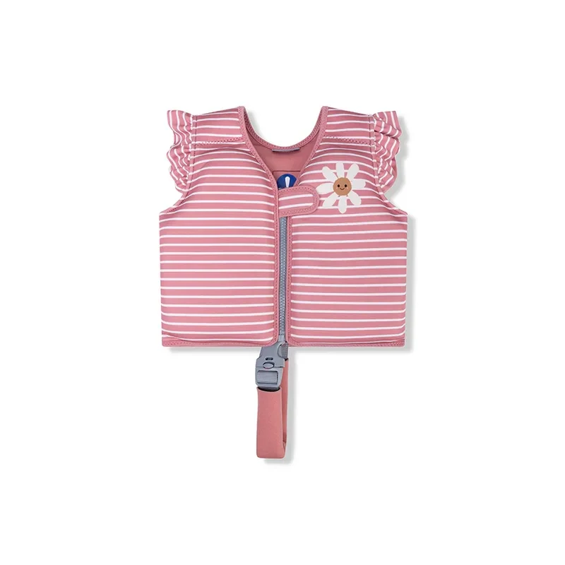 Swim Essentials Daisy Flower | Rood/Wit Gestreept Zwemvest 2/3j