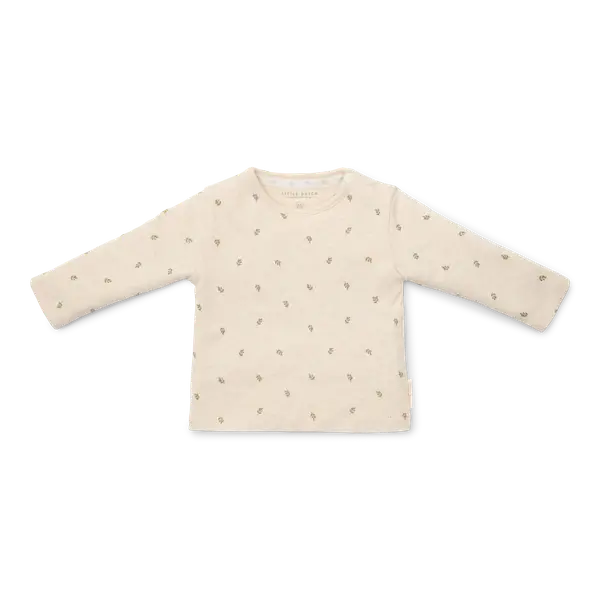 99. Little dutch T-shirt long sleeves Green leaves maat 50