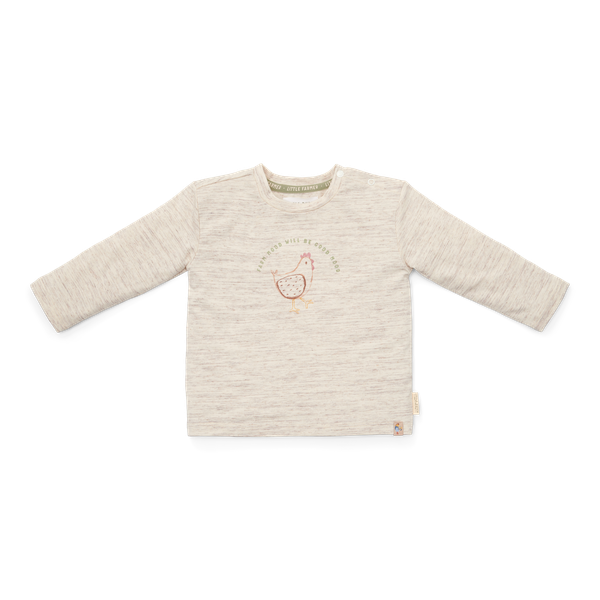 Little dutch T-shirt lange mouw Off white