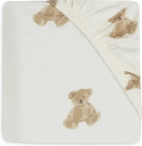 Jollein Hoeslaken 40/50 op 80/90cm Teddy Bear