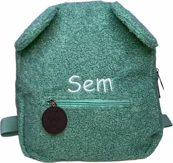 Teddy rugzak groen met berenoren