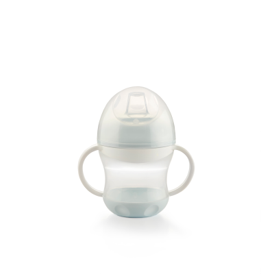 Thermobaby TASSE ANTI-FUITES AVEC COUVERCLE, Fleur Bleue